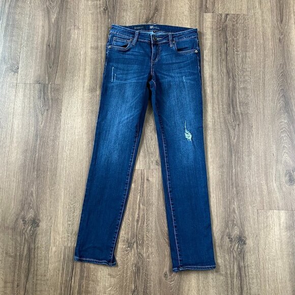 Kut from the Kloth Catherine Mid Rise Boyfriend Distressed Jeans Sz 4 - Picture 1 of 11